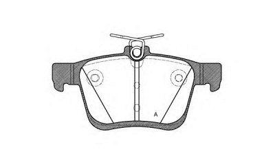 OPEN PARTS bpa151600 -  Комплект тормозных колодок, дисковый тормоз